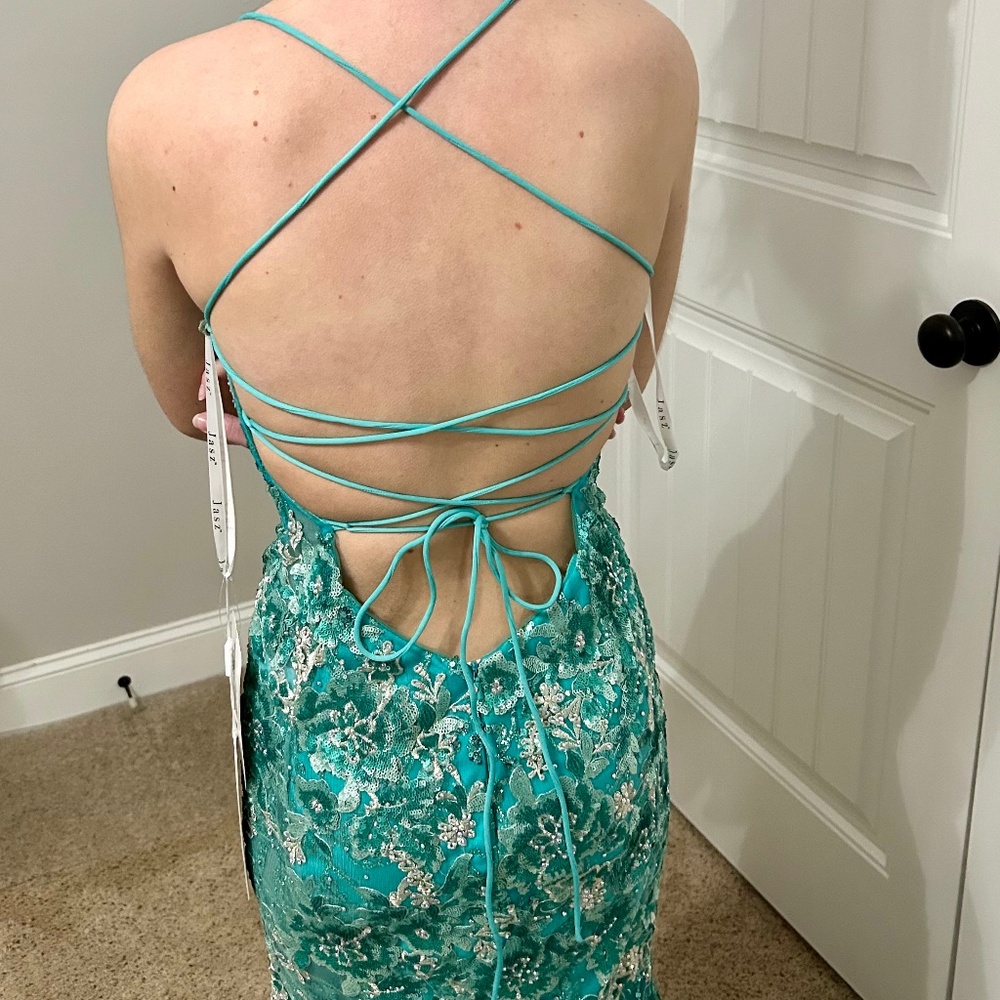 NWT Jazz Courture Size 000 Prom Dress Item 7408 - Picture 5 of 11